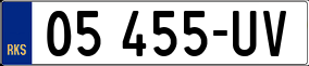 Trailer License Plate